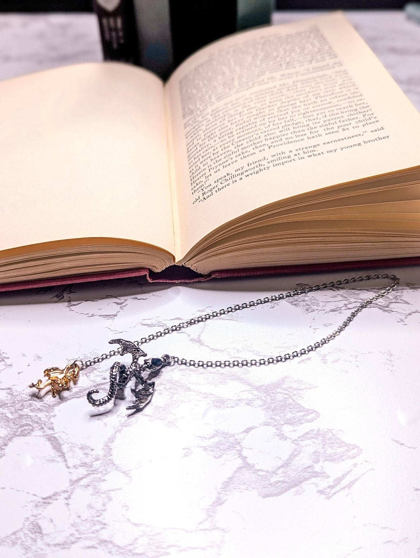 The Twin Dragons Chain Bookmark
