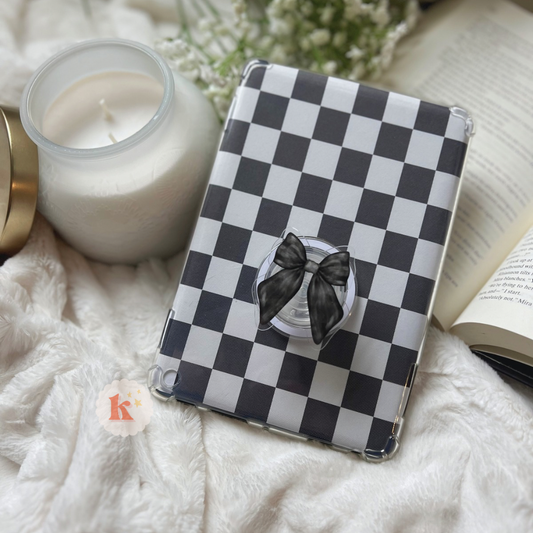 Midnight Coquette Bow Kindle Grip