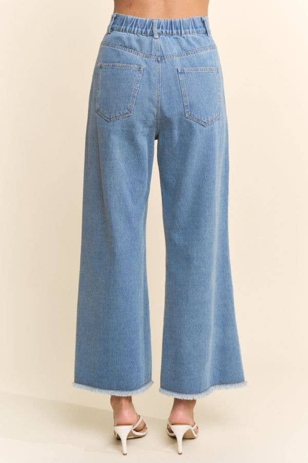 Meadow Bloom Embroidered Denim Jeans