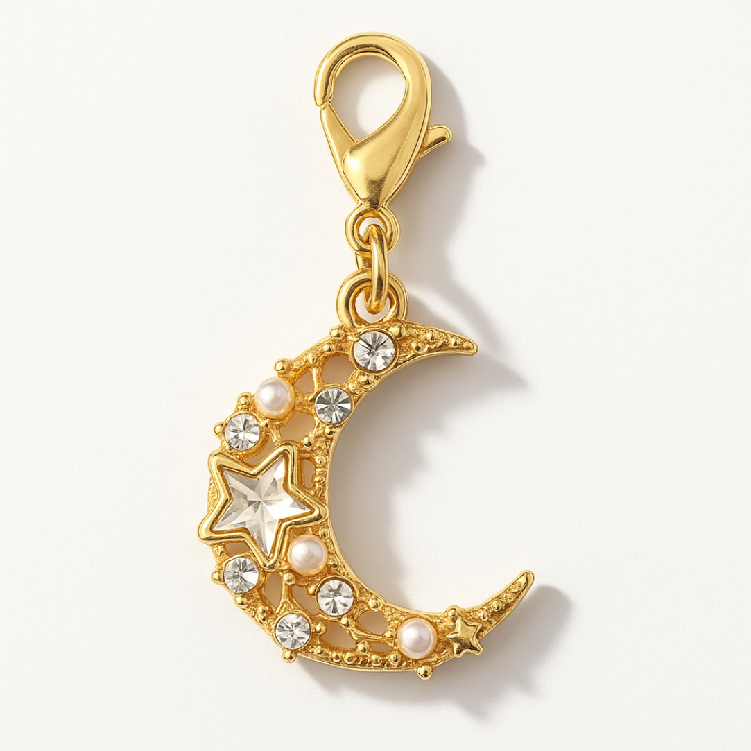 Golden Moon Kindle Charm | USB-C Dust Plug