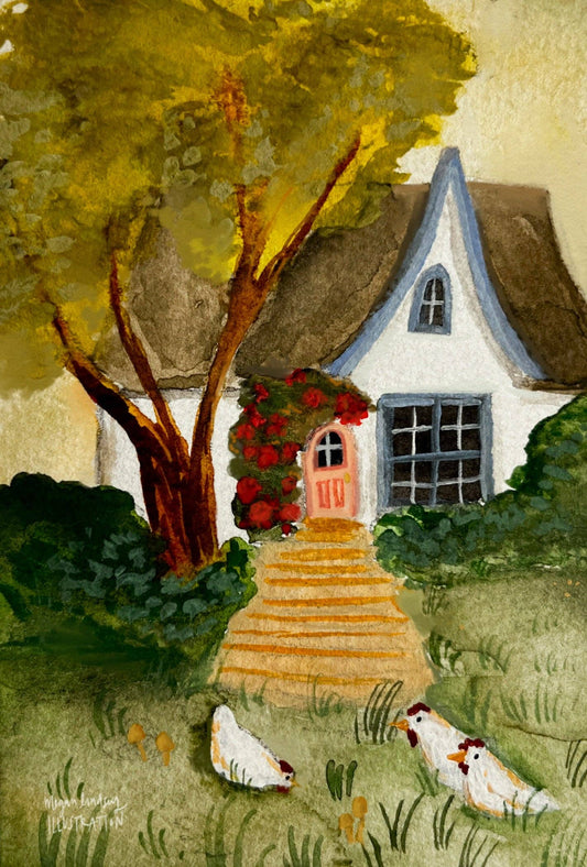 Cottage Home 4×6 Art Print