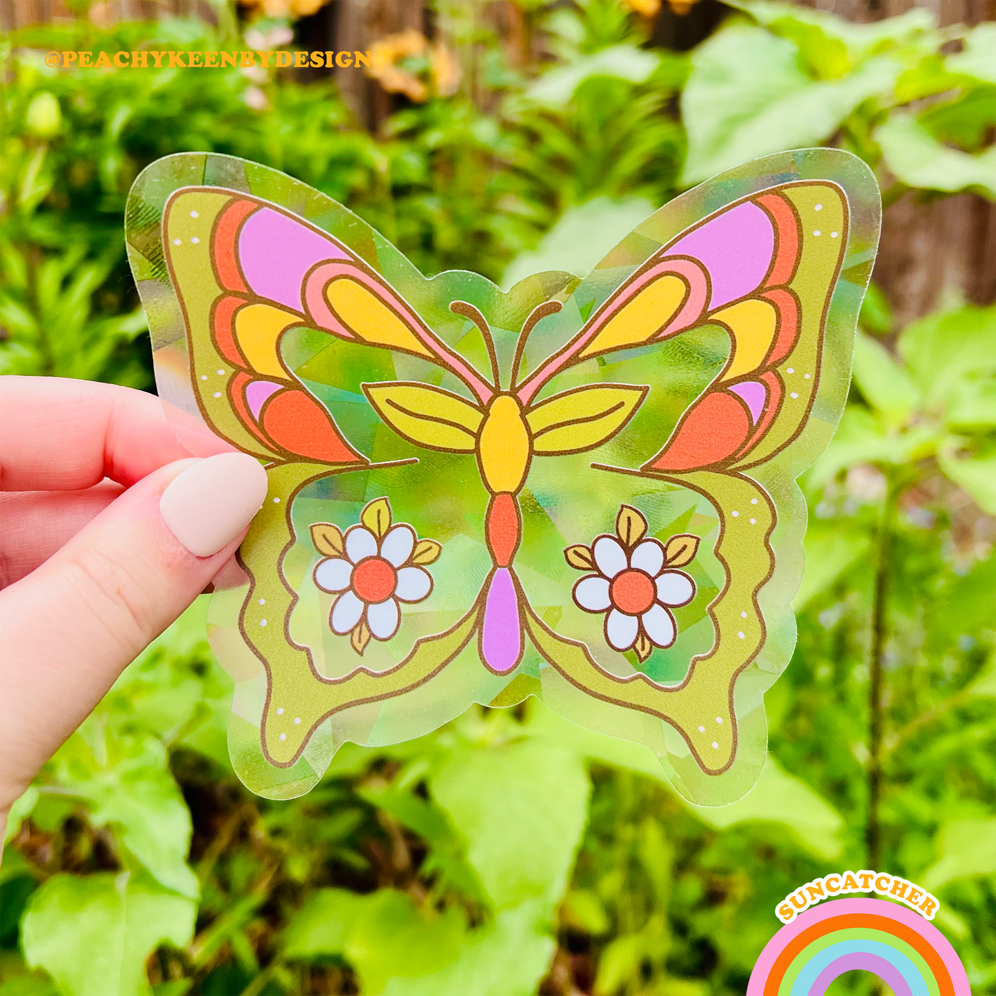 SUNCATCHER Butterfly Sticker 4.5"