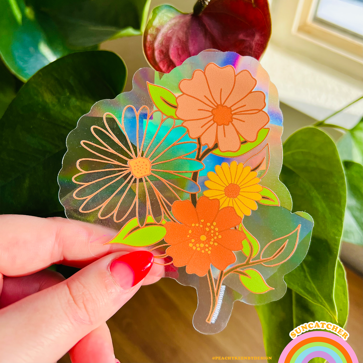 SUNCATCHER Retro Flower Power