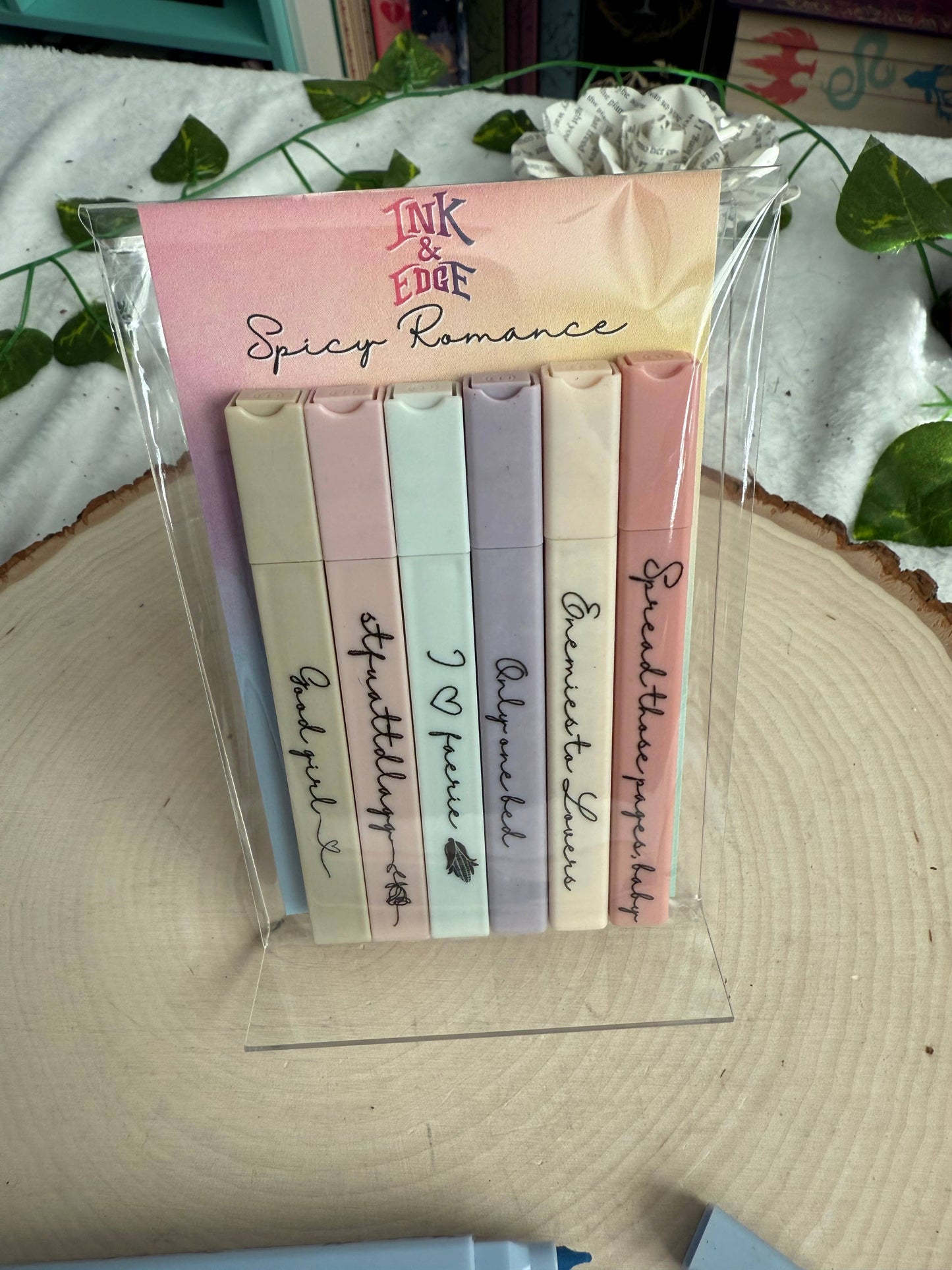Spicy Romance Trope Highlighter Set | Bookish Annotation Highlighters (Pack of 6)