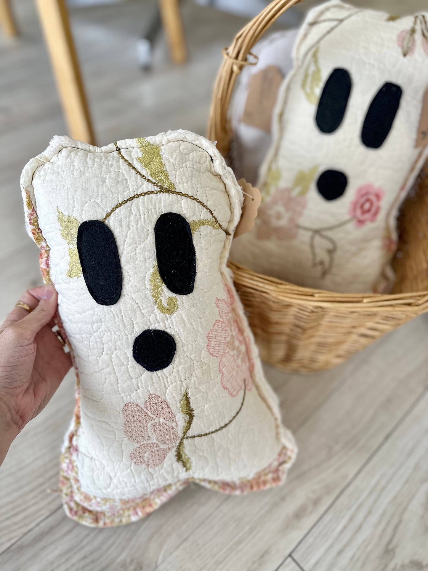 Vintage Quilt Ghost Pillow PREORDER