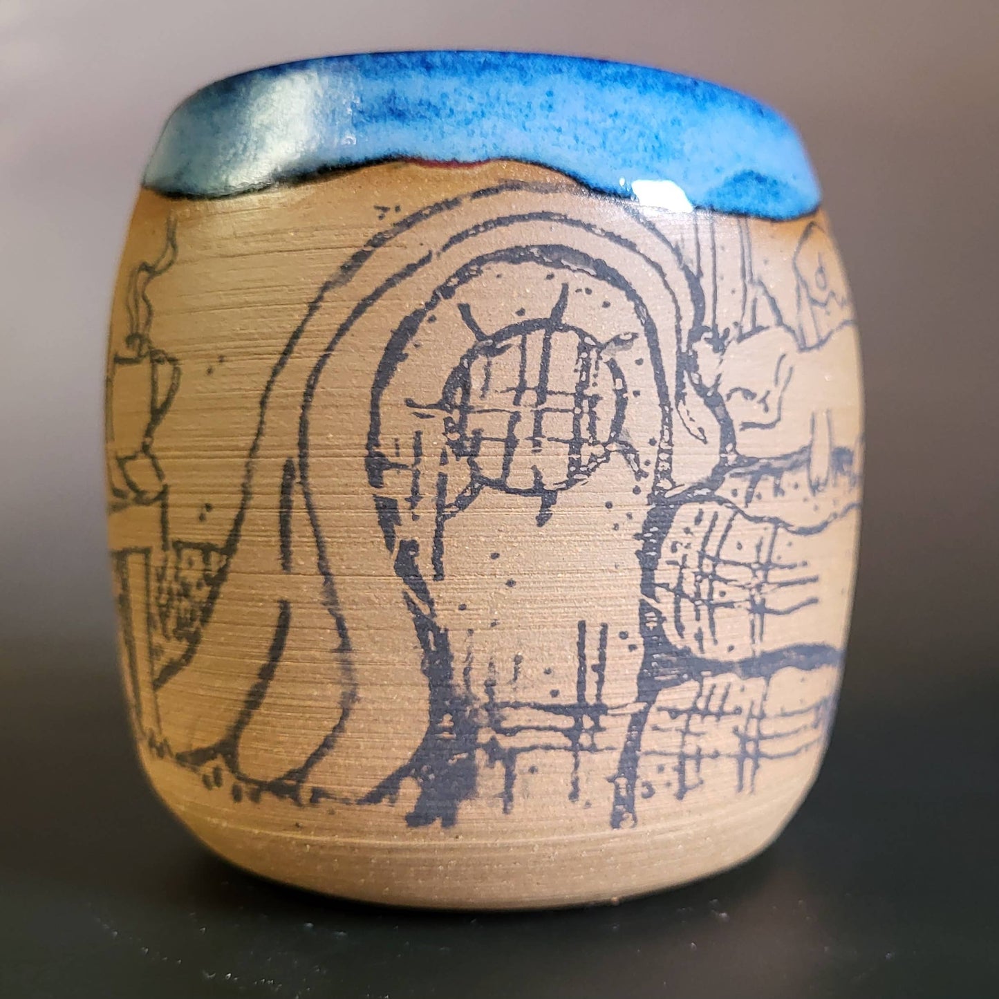 Cozy Cat & Classics Stoneware Mug