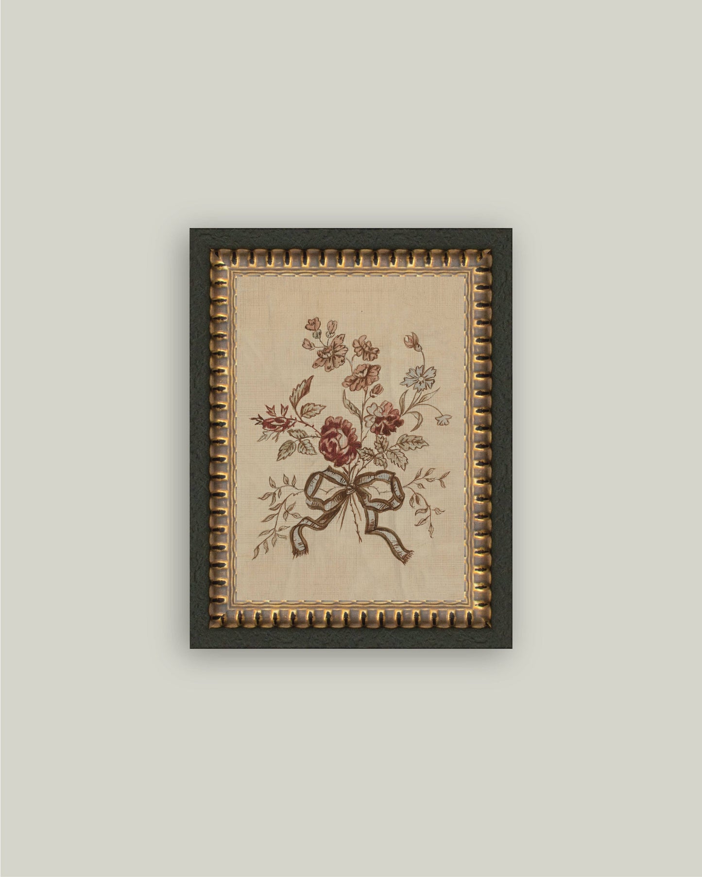 Tied in Bloom Framed Botanical Wall Art Preorder